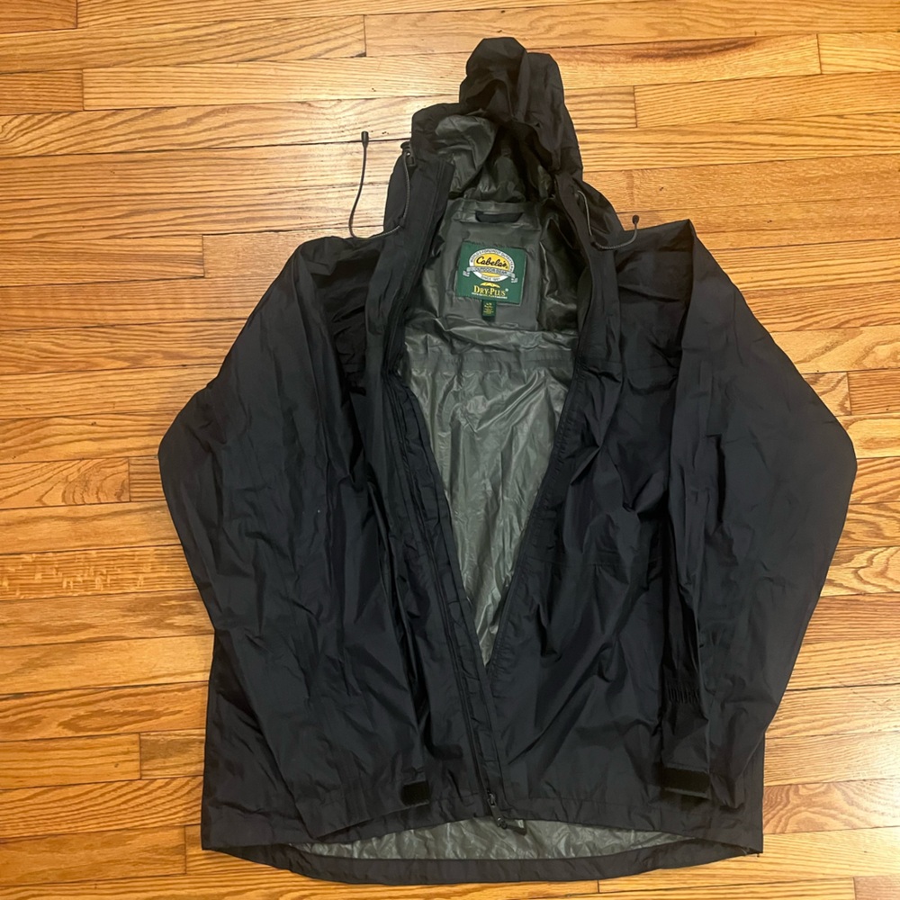 Cabela's Black Raincoat